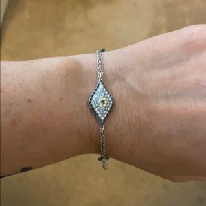 Rarities Evil eye sterling silver bracelet